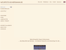 Tablet Screenshot of naturfoto-schiersmann.de